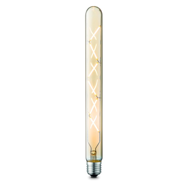 LED Stableuchtmittel TOTEM amber - 22,5cm - 2700K - 330lm - dimmbar - D: 3cm - E27
