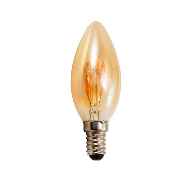 LED Kerzenlampe RETRO-GOLD-Filament - E14 - 2W - 150lm - 2200K