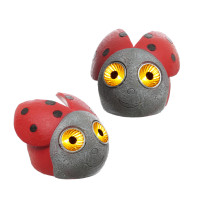 Vorschau: LED Solar Marienkäfer - Gartenfigur - 2 warmweiße LED - H: 7cm - D: 9cm - Lichtsensor - 2 Stück Vorschau: LED Solar Marienkäfer - Gartenfigur - 2 warmweiße LED - H: 7cm - D: 9cm - Lichtsensor - 2 Stück