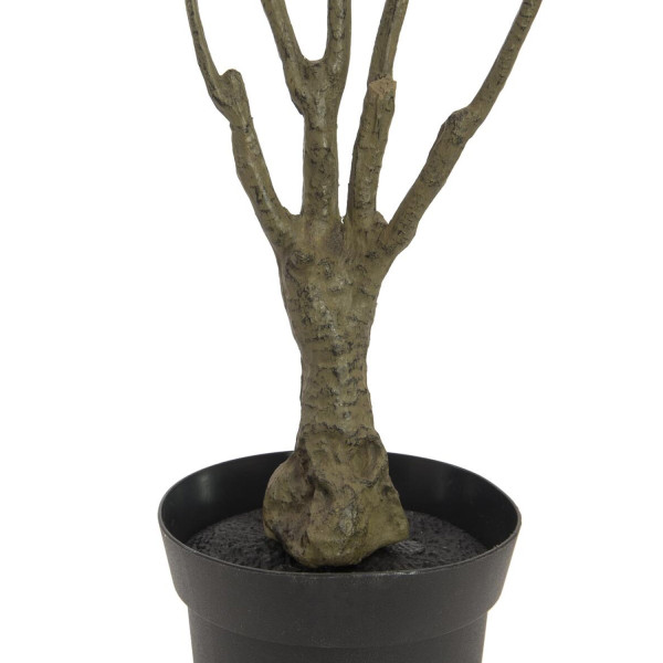 Dracena, Kunstpflanze kleiner künstlicher Drachenbaum grün-rot, 90cm