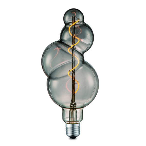 Design LED Leuchtmittel BUBBLE smoke - 2200K - E27 - 90lm - dimmbar