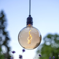 LED Leuchtkugel BOWL - Hängeleuchte - Filament LED - D: 12,5cm - Batterie - Timer - amber - Außen LED Leuchtkugel BOWL - Hängeleuchte - Filament LED - D: 12,5cm - Batterie - Timer - amber - Außen