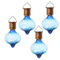 Vorschau: LED Solar Glühbirnen GLOW - Kugelleuchte - warmweiße LED Drahtlichterkette - H: 11,7cm - blau - 4St. Vorschau: LED Solar Glühbirnen GLOW - Kugelleuchte - warmweiße LED Drahtlichterkette - H: 11,7cm - blau - 4St.