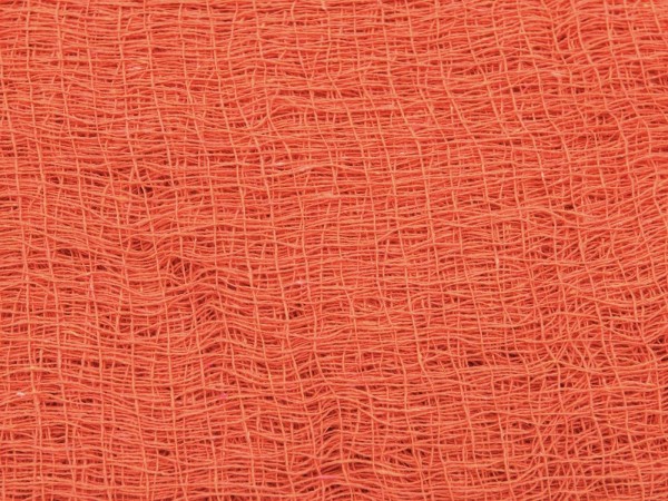 Dekogewebe, grobmaschig, orange, 76x500cm - Ideale Grunddeko - Baumwolle