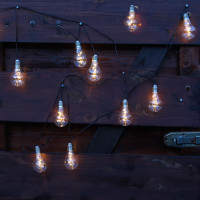 Vorschau: LED Solar Lichterkette mit 10 transparenten Glühbirnen mit Drahtlichterkette - 2 Funkt. - L: 4,5m Vorschau: LED Solar Lichterkette mit 10 transparenten Glühbirnen mit Drahtlichterkette - 2 Funkt. - L: 4,5m