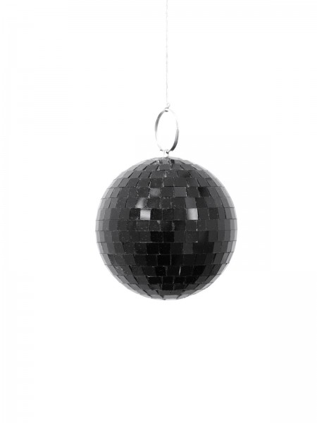 Spiegelkugel 10cm farbig schwarz - Diskokugel (Discokugel) zur Dekoration - Echtglas - mirrorball black