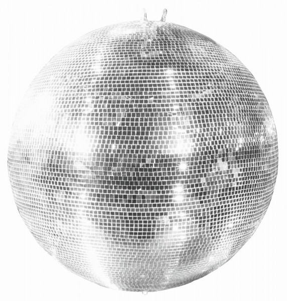 Spiegelkugel 100cm silber chrom- Diskokugel (Discokugel) Party Lichteffekt - Echtglas - mirrorball safety silver chrome color