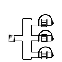 System 24 Verteiler 3-fach - für Lichterkette, Netze, Vorhänge - koppelbar - ohne Trafo System 24 Verteiler 3-fach - für Lichterkette, Netze, Vorhänge - koppelbar - ohne Trafo
