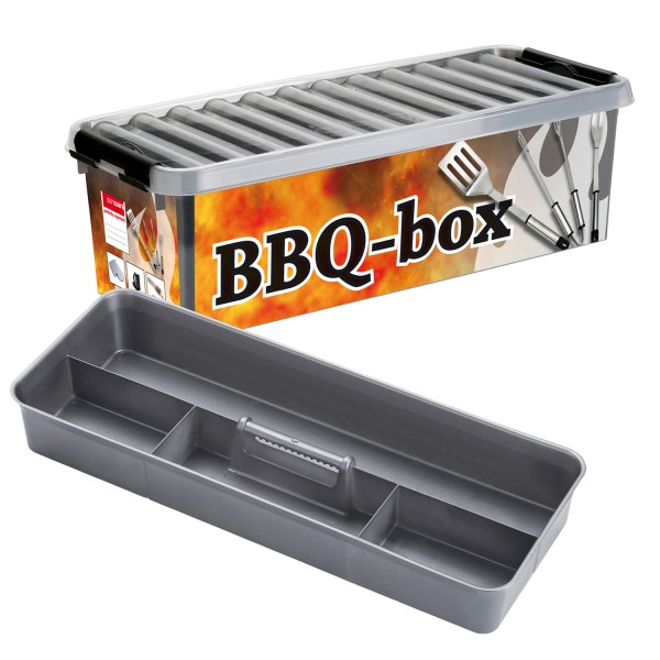 BBQ Box 9,5 Liter - mit Einsatz und Deckel