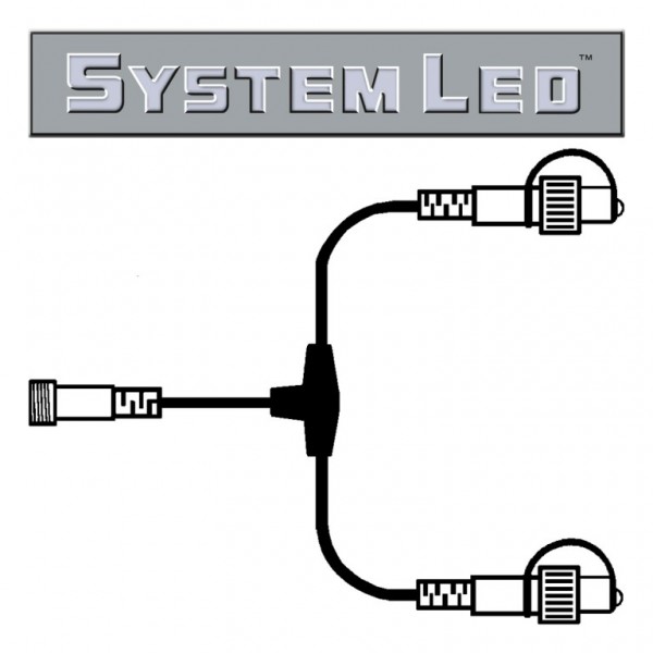 System LED Black | Verteiler | koppelbar | exkl. Trafo | T-Verbinder