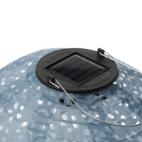 Vorschau: LED Solar Lampions - mit Blumenmuster - warmweiße LED - D: 25cm - Lichtsensor - blau - 2 Stück Vorschau: LED Solar Lampions - mit Blumenmuster - warmweiße LED - D: 25cm - Lichtsensor - blau - 2 Stück