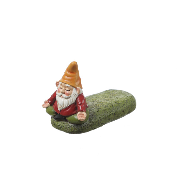 Blumentopffüße meditierende Gartenzwerge - Pflanzkübel Untersetzer - Kübelfüße - Polyresin - 3er Set