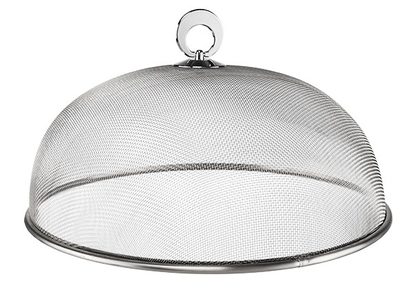 Abdeckhaube Edelstahl - 30cm Durchmesser - Ideal für den Grill