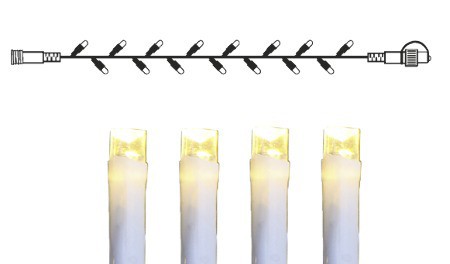 System DECOR | Lichterkette 5m | koppelbar | weißes Kabel | 50 warmweiße LEDs