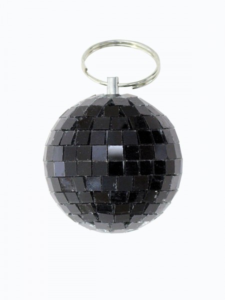 Spiegelkugel 5cm schwarz- Discokugel Echtglas zur Dekoration - mirrorball black
