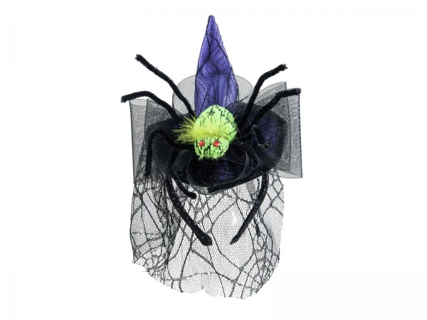 Kostüm für Halloween - Hexenhut mit Spinne