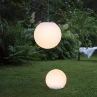 LED Solar Gartenkugel GLOBY - Erdspieß - H: 23cm, D: 25cm - 2 warmweiße LED - Dämmerungssensor LED Solar Gartenkugel GLOBY - Erdspieß - H: 23cm, D: 25cm - 2 warmweiße LED - Dämmerungssensor