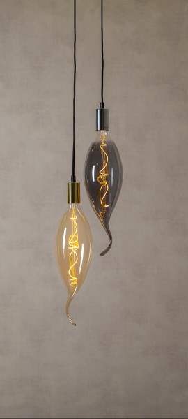 XXL Design Leuchtmittel amber - LED Filament - 42cm - E27 - dimmbar - 2100K ultra warmweiß - 220lm