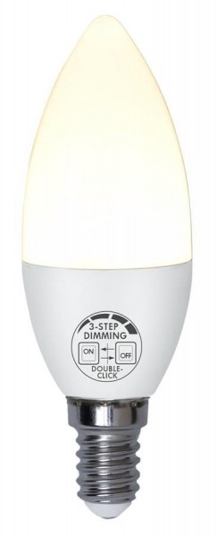 LED Kerzenlampe SMART 3STEP DIMMING - C37 - E14 - 5W - WW 2700K - 360lm