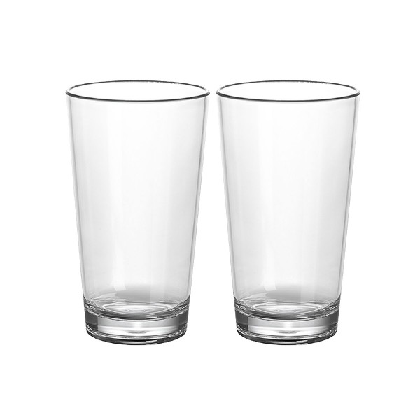 2 x Latte Macciato Glas aus bruchfestem Polycarbonat - 350ml