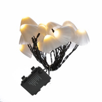 Vorschau: LED Lichterkette Mini Pilze - 20 Gartenstecker mit Erdspießen - 8 Funkt. - Timer - L: 3,8m - weiß Vorschau: LED Lichterkette Mini Pilze - 20 Gartenstecker mit Erdspießen - 8 Funkt. - Timer - L: 3,8m - weiß