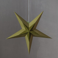 Papierstern Diva - hängend - 5-zackig - D: 60cm - Samtstern - grün Papierstern Diva - hängend - 5-zackig - D: 60cm - Samtstern - grün