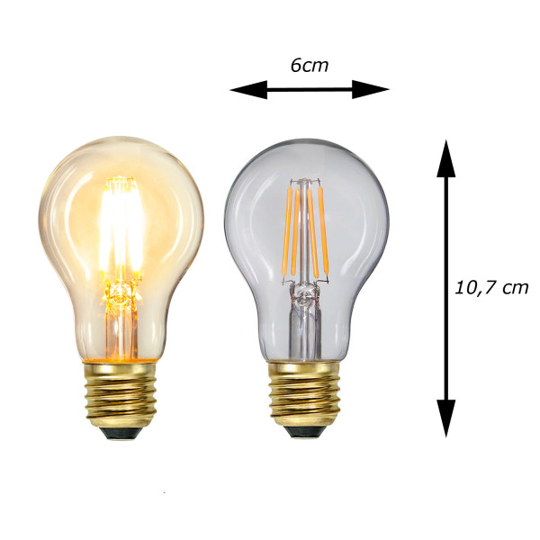 Illu-/Partylichterkette 10m - Außenlichterkette schwarz - Made in Germany - 30x Edison LED Filament