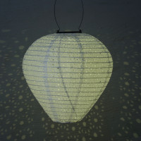 Vorschau: LED Solar Lampion Ballon - mit Blumenmuster - warmweiße LED - H: 30cm - D: 30cm - Lichtsensor - weiß Vorschau: LED Solar Lampion Ballon - mit Blumenmuster - warmweiße LED - H: 30cm - D: 30cm - Lichtsensor - weiß