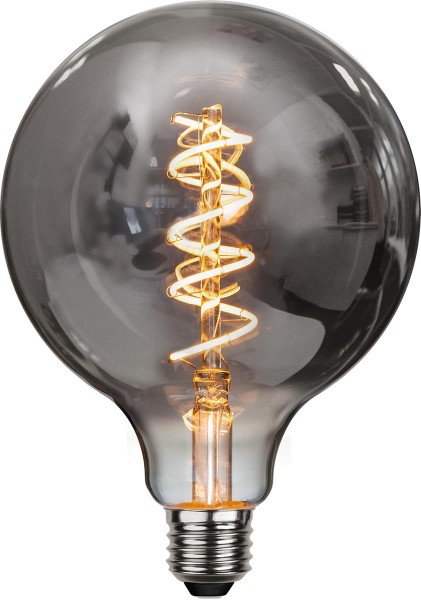 B-Ware Leuchtmittel | LED | Filament | SPIRAL | E27 | Dimmbar | Kugel | D: 125mm | Smoked Glas