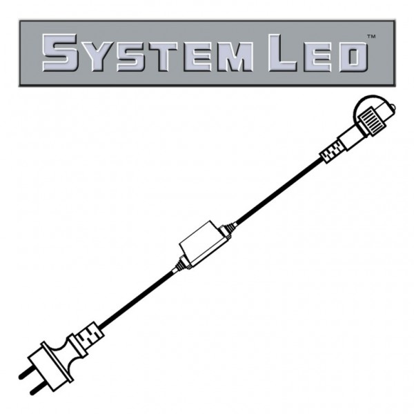System LED White | Start-Trafo | koppelbar | 1,80m | max. 400W bzw. 100 System-Meter