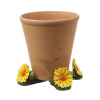 Vorschau: Blumentopffüße gelbe Blumen - Pflanzkübel Untersetzer - Kübelfüße - Polyresin - 3er Set Vorschau: Blumentopffüße gelbe Blumen - Pflanzkübel Untersetzer - Kübelfüße - Polyresin - 3er Set