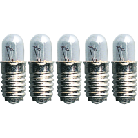 Ersatzlampen 5er Pack - E5 - 12V - 0,8W - klar - H: 1,5cm - D: 0,6cm Ersatzlampen 5er Pack - E5 - 12V - 0,8W - klar - H: 1,5cm - D: 0,6cm