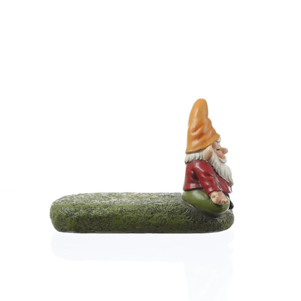 Blumentopffüße meditierende Gartenzwerge - Pflanzkübel Untersetzer - Kübelfüße - Polyresin - 3er Set