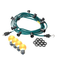Vorschau: Illu-/Partylichterkette 40m - Außenlichterkette grün - Made in Germany - 60 ultra-warmweiße LED Kuge Vorschau: Illu-/Partylichterkette 40m - Außenlichterkette grün - Made in Germany - 60 ultra-warmweiße LED Kuge