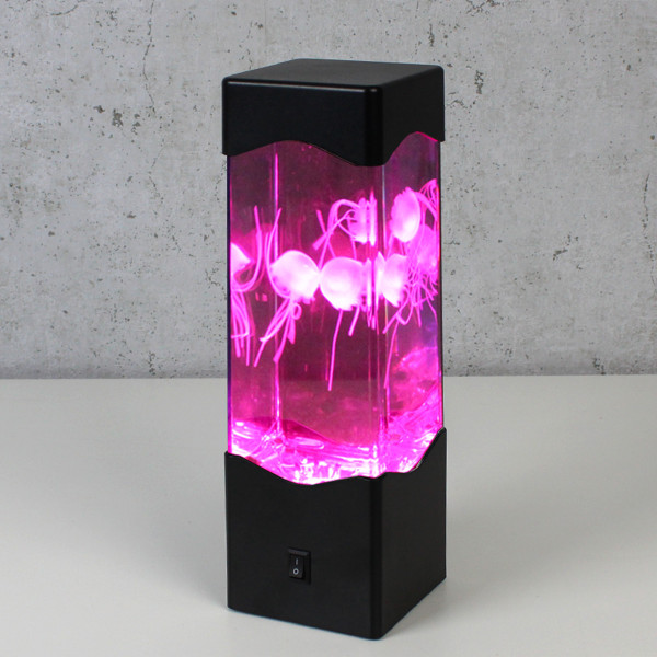 Jellyfish Lampe bunt - Dekoleuchte mit 3 schwebenden Quallen - USB/ Batteriebetrieb - RGB