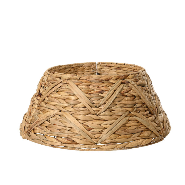 Weihnachtsbaumrock aus Wasserhayazinthe - Abdeckung für Baumständer - D: 70cm - 3teilig