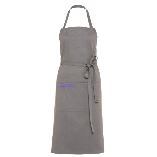 Feuermeisterin Premium Textil Back- und Kochschürze Grau mit 2 Taschen