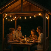 Vorschau: Illu-/Partylichterkette 40m - Außenlichterkette grün - Made in Germany - 60x Edison LED Filament Vorschau: Illu-/Partylichterkette 40m - Außenlichterkette grün - Made in Germany - 60x Edison LED Filament