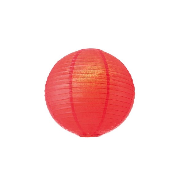 Lampion aus Papier - rot - 40cm - für E27 Hängefassungen oder Lichterketten