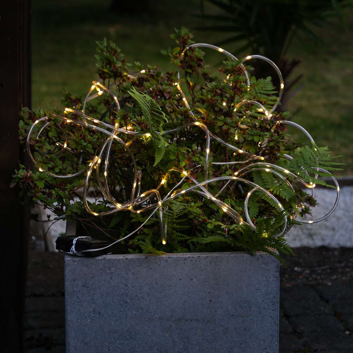 Gravidus Solar-Lichterschlauch - 50 Warmweiße LEDs Mit Automatik