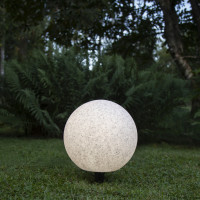 Vorschau: Gartenkugel STONE - Erdspieß - H: 29cm - D: 30cm - Fassung E27 - Kabel - Außen - grau Vorschau: Gartenkugel STONE - Erdspieß - H: 29cm - D: 30cm - Fassung E27 - Kabel - Außen - grau