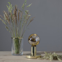 Lampenhalterung GLANS - Tischleuchte - E27 - rund - stehend - Kabel mit Schalter - messing Lampenhalterung GLANS - Tischleuchte - E27 - rund - stehend - Kabel mit Schalter - messing