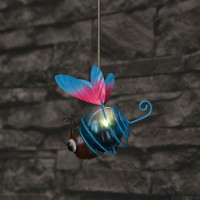 Vorschau: LED Solar LIBELLE - Gartenfigur - hängend - 1 warmweiße LED - H: 11,5cm - Lichtsensor - blau Vorschau: LED Solar LIBELLE - Gartenfigur - hängend - 1 warmweiße LED - H: 11,5cm - Lichtsensor - blau