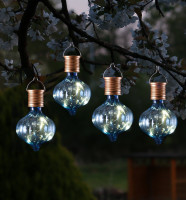 Vorschau: LED Solar Glühbirnen GLOW - Kugelleuchte - warmweiße LED Drahtlichterkette - H: 11,7cm - blau - 4St. Vorschau: LED Solar Glühbirnen GLOW - Kugelleuchte - warmweiße LED Drahtlichterkette - H: 11,7cm - blau - 4St.