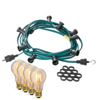 Vorschau: Illu-/Partylichterkette 40m - Außenlichterkette grün - Made in Germany - 60x Edison LED Filament Vorschau: Illu-/Partylichterkette 40m - Außenlichterkette grün - Made in Germany - 60x Edison LED Filament