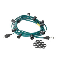 Vorschau: Illu-/Partylichterkette 40m - Außenlichterkette grün - Made in Germany - 40 x E27 Schraubfassung Vorschau: Illu-/Partylichterkette 40m - Außenlichterkette grün - Made in Germany - 40 x E27 Schraubfassung