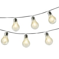 Vorschau: LED Solar Lichterkette mit 10 transparenten Glühbirnen mit Drahtlichterkette - 2 Funkt. - L: 4,5m Vorschau: LED Solar Lichterkette mit 10 transparenten Glühbirnen mit Drahtlichterkette - 2 Funkt. - L: 4,5m