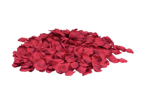 Rosenblätter - Stoff - H: 8cm - rot - 500 Stück