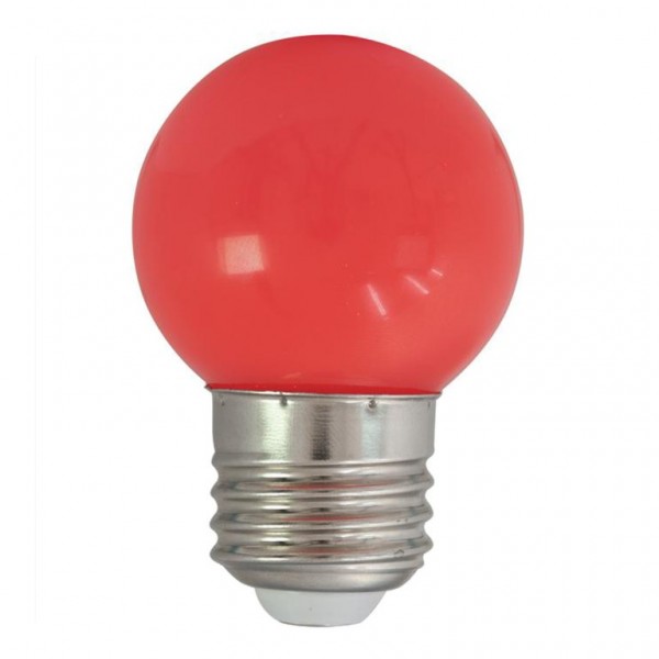 LED-Leuchtmittel | G45 - E27 | 1W | Rot