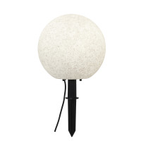 Vorschau: Gartenkugel STONE - Erdspieß - H: 29cm - D: 30cm - Fassung E27 - Kabel - Außen - grau Vorschau: Gartenkugel STONE - Erdspieß - H: 29cm - D: 30cm - Fassung E27 - Kabel - Außen - grau